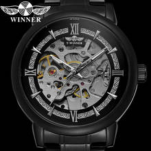 WINNER Automatic Mechanical Men Wristwatch Military Sport Male Clock Top Brand Luxury Stainless Steel Skeleton Man Watch 8173 2024 - buy cheap