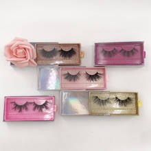 Empty Slide Drawer Lashes Boxes Glitter Smooth Pink with Holographic Eyelash Packaging for 3D Mink Lash 2024 - buy cheap