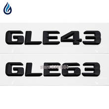 Chrome ABS GLE 43 GLE 63 Plastic Car Trunk Rear Letters Badge Emblem Sticker For Mercedes Benz GLE Class W292 GLE43 GLE63 AMG 2024 - buy cheap