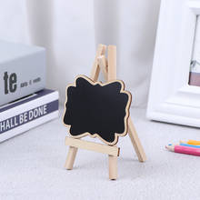 Mini quadro negro de madeira 1 peça, 1:12 1/6, modelo de boneca miniatura acessórios diy para quarto de criança 2024 - compre barato