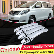 for Toyota Alphard Vellfire 2008 2009 2010 2011 2012 2013 2014 AH20 Chrome Door Handle Cover Trim Car Cap Stickers Accessories 2024 - buy cheap