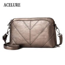 ACELURE Simple Style PU Leather Small Designer Bags Purse Women Mini Shoulder Crossbody Bags All-match Fashion Ladies Flap 2024 - buy cheap