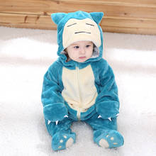 Peleles de invierno para bebé, disfraz de León Kigurumi para niñas y niños pequeños, mono de animales, ropa infantil, pijamas, monos 2024 - compra barato
