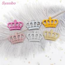 AC1457-40mm Acrylic Crown For Earrings Gold Mirror Glitter Accessories Party Deco Laser Cutout Crown For Earring 2024 - buy cheap