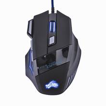 USB Wired Gaming Mouse 5500 DPI LED Backlit 7 Buttons Optical Mause Games Mouse Gamer Mice For Desktop PC Computer Laptop 2024 - buy cheap