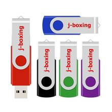 J-boxing 64GB USB Flash Pen Drive Metal Rotating 128 GB Pendrives Memory Stick Thumb Drive for PC Mac Tablet 5PCS/LOT Multicolor 2024 - buy cheap