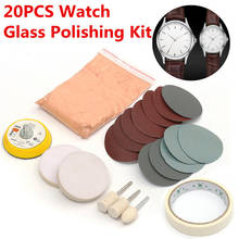 20Pcs/Set Watch Glass Polishing Kit Glass Cleaning Scratch Removal Polishing Pad And Wheel 50mm Backing Pad Durable Quality 2024 - buy cheap
