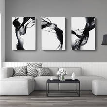 Abstract Black and White Female Body Poster Nordic Wall Art Modern Canvas Painting Print Pictures for Living Room Home Decor 2024 - buy cheap