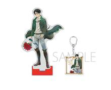 Chaveiro com pingente de brinquedo, anime attack on titan, mikasa levi ackerman, armin, arlinerte, modelo, placa, presente de aniversário, presente 2024 - compre barato