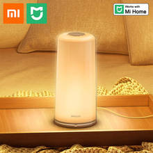 Xiaomi Mijia Smart Bedside Lamp WiFi LED Dimmable RGBW Color Smart Light 1700K-6500K 100-240V 50/60Hz APP Mi Home Philips Zhirui 2024 - buy cheap