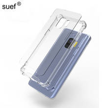 Transparent 1.5mm Bumper Cover Soft TPU+Acrylic Case For Samsung Galaxy A 51 10 20 30 40 50 60 70 80 90 J8 2018 2024 - buy cheap