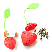 1pc Cute Silicone Strawberry Tea Leaf Strainer Loose Herbal Spice Infuser Filter Diffuser Creative Bar Tools Kitchen Accessories 2024 - buy cheap