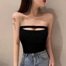 Women Ruffles Summer Tank Tops Sexy Slim Camis Female Knitted Tube Crop Tops 2024 - buy cheap