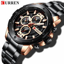 Curren-relógio de quartzo esportivo para homens, à prova d'água, marca de luxo, com cronógrafo 2024 - compre barato