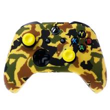 Camouflage Silicone Gamepad Cover + 2 Joystick Caps Controller 2024 - buy cheap