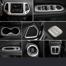 For Jeep Compass Full silver interior decoration Car interior protection cover Accessories Car styling 2024 - buy cheap