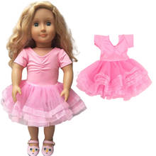 Vestido de ballet para muñeca bebé nacida, vestimenta para figura de juguete de 43cm y 45cm, ropa de muñecas americanas 2024 - compra barato