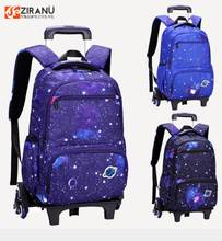 ZIRANYU School Rolling backpacks  bags for Boy kids travel Trolley School backpack wheeled bag for School Trolley bag On wheels 2024 - buy cheap