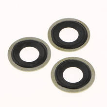 50Pcs 14mm Bujão de Drenagem de Óleo de Metal Washer Esmagamento Juntas Para GM Chevrolet Dorman M14 2024 - compre barato