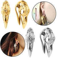 PAIR Carved Bird Head Ear Weights Hangers Plugs Tunnel Expander Body Jewelry Piercing Ear Gauges Expander 16mm 2024 - buy cheap