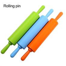 Silicone Rolling Pin Non-stick Dough Cookie Biscuit Pizza Roller Baking Tool 2024 - buy cheap