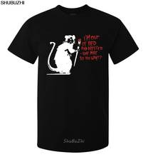 Banksy Street Art Depressed Rat Tag Bomb mens (woman's available) t shirt black Cool Casual pride t shirt men Unisex New sbz3112 2024 - buy cheap