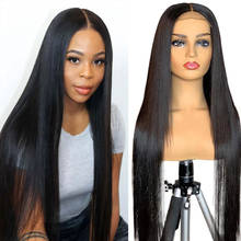 30 Inch Closure Wig Straight Lace Front Human Hair Wig 4x4 Pre Plucked Lace Wig 150 Brazilian Sunlight 13x4 Remy Lace Front Wigs 2024 - buy cheap