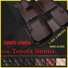 Car floor mats for Toyota Sienna（SEVEN SEAT）2005 2006 2007 2008 Custom auto foot Pads automobile carpet cover 2024 - buy cheap