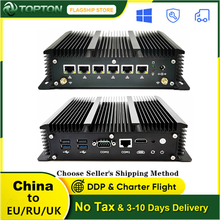 2021 NEW Topton Industrial Mini PC Intel Core i7 10510U 6 Lans Firewall Router Pfsense Server 2*RS232 4*USB3.0 HDMI 4G/3G AES-NI 2024 - buy cheap