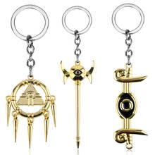 HANCHANG Yu-Gi-Oh Keychain Anime Yugioh Millenium Pyramid Egyptian Eye Of Horus Key Chains Yu Gi Oh Cosplay Keyring Jewelry 2024 - buy cheap