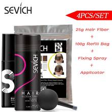 Sevich Hair Building Fiber Powder Kit 25g Hair Fiber Spray With nozzle pump + fixing spray 100g Refill Bag Hair Fibers Extention 2024 - buy cheap