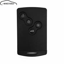 HKCYSEA 4 Button Remote Card Smart Car Key for Re-nault Megane 3 Koleo with Uncut Key Blade 434Mhz ID46 PCF7947/7952 Chip 2024 - buy cheap