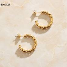 SOMMAR gifts Gold color Perfume women stud earrings Minority geometry women earrings Costume Jewellery 2024 - buy cheap