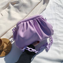 Women Shoulder Handbags PU Leather Crossbody Bags for Ladies 2020 Fashion Chains Design Mini Bags Pleated Travel Messenger Bag 2024 - buy cheap