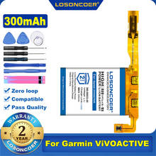 Losoncoer-bateria para relógio inteligente garmin vivoactive, 100% original, 300mah, 360-00033-00 2024 - compre barato