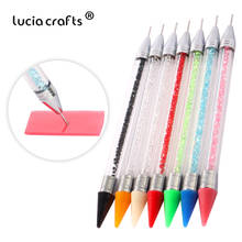 1pc/10pcs Glue Clay Rhinestone Diamond Point Drill Pen Dotting Clay Painting DIY Nail Art Crafts Manicure Salon Tools G0223 2024 - buy cheap