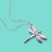 Women's 925 Sterling Silver Necklaces Special Dragonfly Pendant Necklace Female Charm Jewelry Solid Silver chain Free shipping 2024 - buy cheap