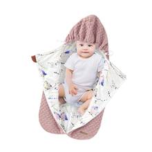 Baby Sleeping Bags Winter Warm Knitted Infant Kids Sleepsack Footmuff For Stroller Autumn 0-6Month Toddler Swaddle Wrap Envelope 2024 - buy cheap