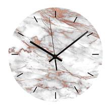 Marble Texture Decorative Wall Clock Modern Design Silent Vinyl Record Clock for Living Room Home Decor 12 Inch 2024 - buy cheap
