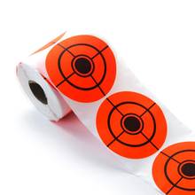 Rollo de papel adhesivo para tiro al arco, rollo de pegatina reactiva de 250 cm, adhesivo fluorescente de color naranja para entrenamiento de tiro con arco, 7,5 Uds. Por rollo 2024 - compra barato