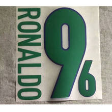 Ronaldo-Placa de fútbol personalizada con cualquier nombre, Parche de fútbol con impresión de número, n. ° 9, 1998 2024 - compra barato