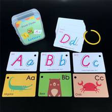 Cartão de bolso infantil montessori, letras do alfabeto, números, brinquedos educativos infantis, educativos, aprendizado 2024 - compre barato
