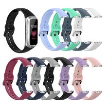 EiEuuk-Correa de silicona suave para reloj inteligente, pulsera deportiva de repuesto para Samsung Galaxy Fit SM-R370 2024 - compra barato