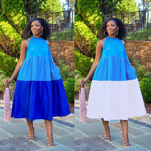 Африканские платья для женщин 2020 Новая африканская одежда Дашики белые платья с принтом Анкара базин традиционный халат Африканское длинное платье 2024 - купить недорого