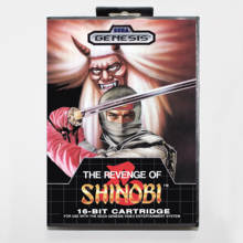 Tarjeta de juego de Revenge of Shinobi de 16 bits MD para Sega Mega Drive/ Genesis, con caja de venta al por menor 2024 - compra barato