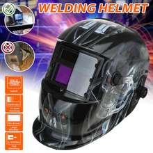 Máscara de solda elétrica, escurecimento automático, faixa ajustável, capacete de energia solar, tig, mma, máquina de solda 2024 - compre barato