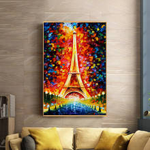 Abstract Art City Landscape Canvas Paintings Famous Gold Bridge Tower Posters and Prints Wall Art Pictures for Living Room Decor 2024 - buy cheap