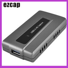 Ezcap287 USB 3,0 juego HD tarjeta de captura de dispositivo de Streaming en directo registro EasyCap 1080p 60fps macho y jugar para XBOX uno PS4 WII U 2024 - compra barato