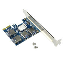 PCIE PCI-E PCI Express Riser Card 1x to 16x 1 to 4 USB 3.0 Slot Multiplier Hub Adapter 2024 - buy cheap