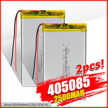 Batería de polímero de litio de 3,7 V, 2500mAh, para 405085 MP4, MP5, DVD, cámara GPS, Lipo, li-ion, batería de repuesto 2024 - compra barato